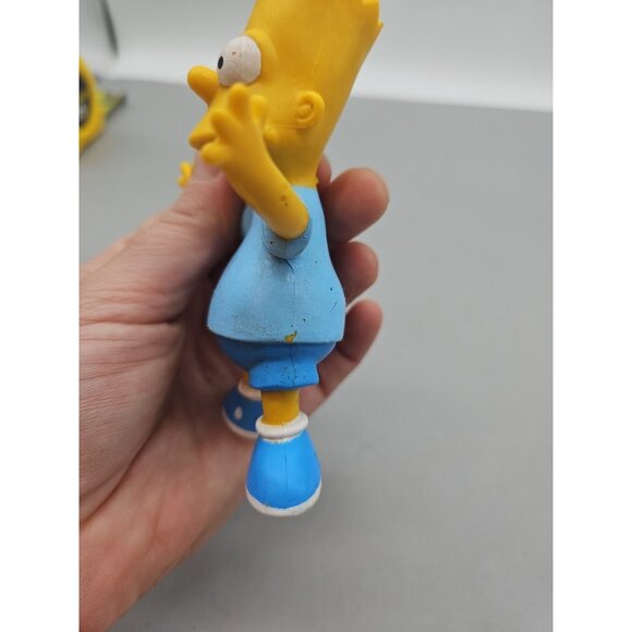 Vintage The Simpson's Bart Simpson Bendable Rubber Figure Toy Jesco 1990 - Picture 5 of 12